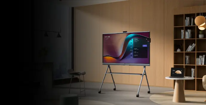 MeetingBoard Pro in a dark room