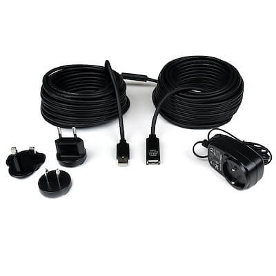 Yealink USB2-EXT-20M USB Cable with power adapter