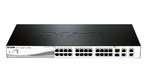 [DES-1210-28] D-Link DES-1210-28 24-Port 10/100BaseT + 2-Port 10/100/1000BaseT ports + 2 Combo 1000BaseT/SFP ports Smart Switch