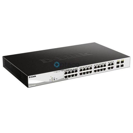 [DES-1210-28P] D-Link DES-1210-28P 24-Port 10/100Base-T PoE Smart Switch with 2 * 1000BaseT Copper port & 2 Combo SFP/ Gigabit copper port