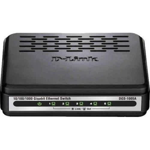 [DGS-1005A/B] D-Link DGS-1005A/B 5 port 10/100/1000Base-T unmanaged gigabit switch, UK power plug