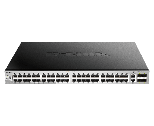 [DGS-3130-54PS] D-Link DGS-3130-54PS 48 10/100/1000BASE-T PoE ports , Lite L3 Stackable Managed Switch (802.3af/802.3at support)